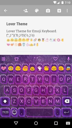 Lover Emoji Keyboard Theme स्क्रीनशॉट 1