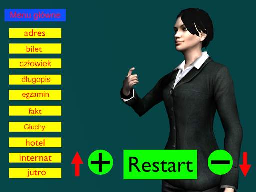 Awatar/tłumaczka słownik języka migowego screenshot 6