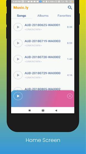 Music.ly MIUI music player screenshot 1