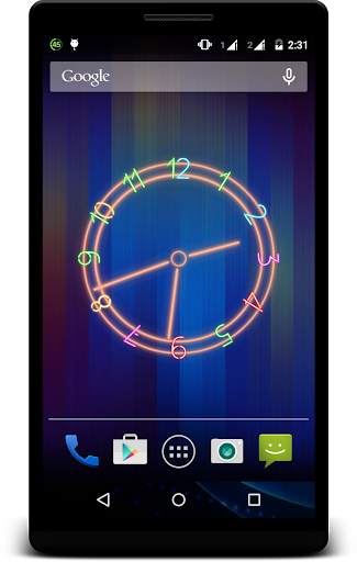 Neon Clock Live Wallpaper screenshot 5