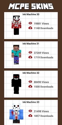 Skin Horror Ink Machine For Minecraft screenshot 2