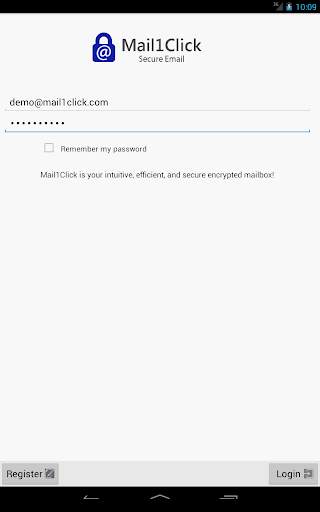 Mail1Click - Secure Mail screenshot 4
