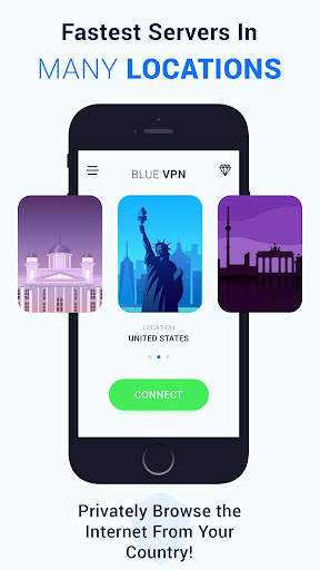 Blue VPN free Unlimited Bandwi screenshot 4