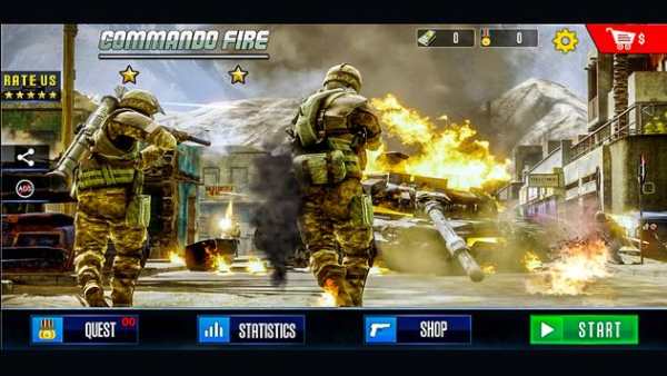 Commando Fire - Free shooting game 2020 screenshot 1