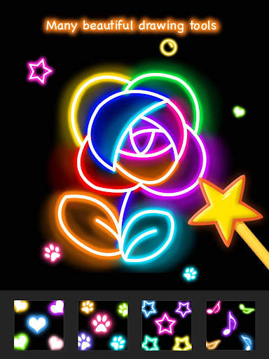Learn To Draw Glow Flower screenshot 13