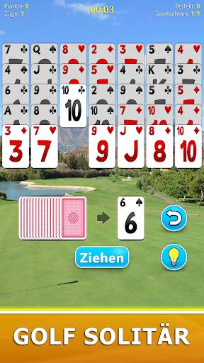 Golf Solitär Kartenspiel screenshot 1