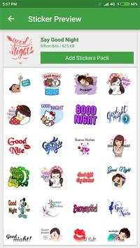 Good Night Sticker For Whatsapp screenshot 2