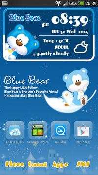 Blue bear Go launcher theme screenshot 2
