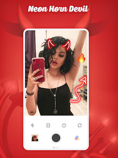 Neon Horn Devil - Devils Horns Photo Editor screenshot 1