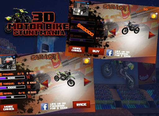 3D Motor Bike Stunt Mania screenshot 6