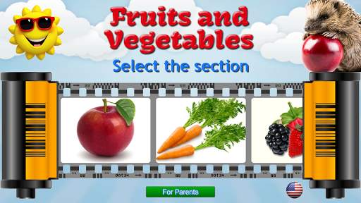 Fruits and Vegetables for Kids screenshot 1
