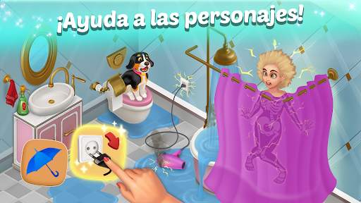 Family Hotel: match-3 decorat screenshot 3