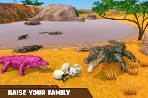 Crocodile Family Simulator Games 2021 screenshot 12