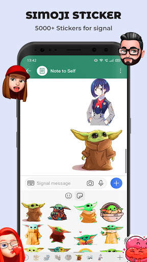 Simoji Stickers for Signal screenshot 7