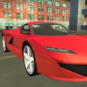 Red Sport Car Driving logo