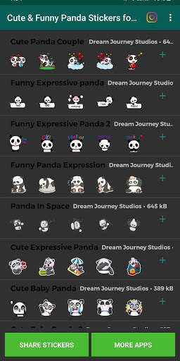 🐼 New Cute & Funny Panda Stickers for WhatsApp screenshot 2
