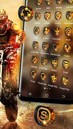 Motocross Biker Theme screenshot 3