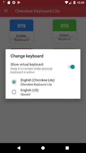 Cherokee Keyboard Lite screenshot 3
