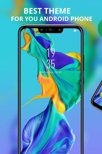 Colorful flow blue theme for p30 screenshot 1