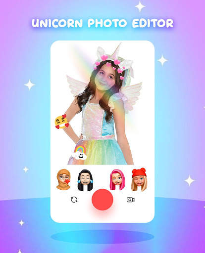 Unicorn Photo Editor - Glitter Unicorn Stickers 4 تصوير الشاشة