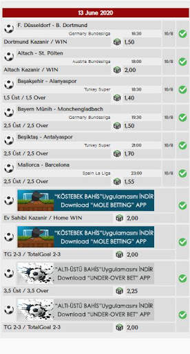 Betting Mobile / Sports Prediction / 95% Success screenshot 8