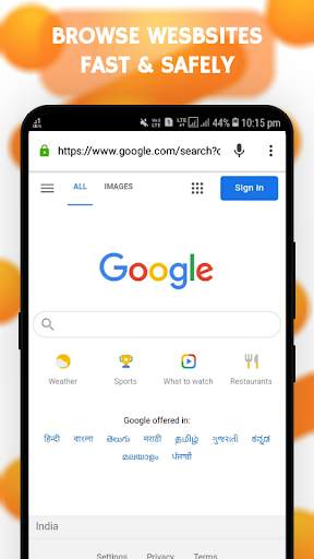 Mini Browser: Indian Fast & Secure Browser 3 تصوير الشاشة
