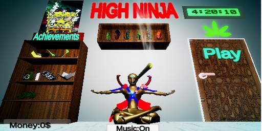 High Ninja : Funny Weed Game screenshot 1