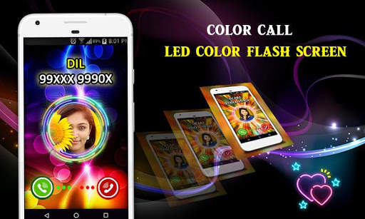 Color Caller Screen LED Flashlight Mobile theme screenshot 2