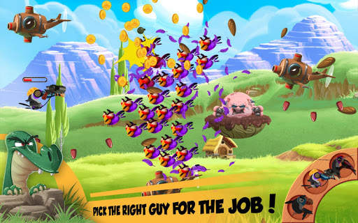 Feathery Fighters: Free Birds Shoot 'Em Up screenshot 2