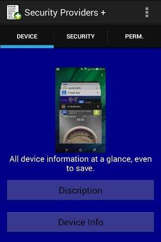 Security Provider plus - Your device internally screenshot 1