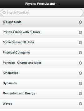 Physics Formulas and Equations screenshot 2