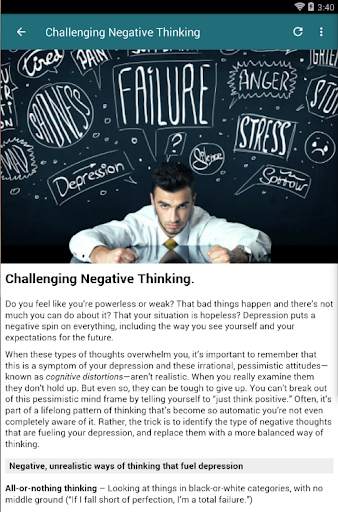 DEPRESSION TREATMENT screenshot 4