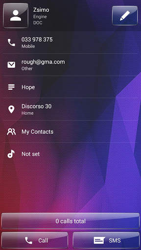 Dialer theme Polygon Glass 5 تصوير الشاشة
