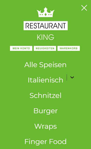 Restaurant King - Essen bestellen скриншот 3