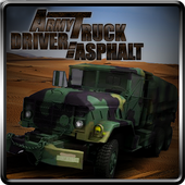 Army Truck Driver : asphalt icon