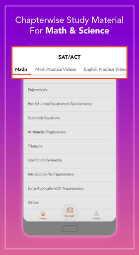 Doubtnut: ACT/SAT Math & English Practice Test App screenshot 3