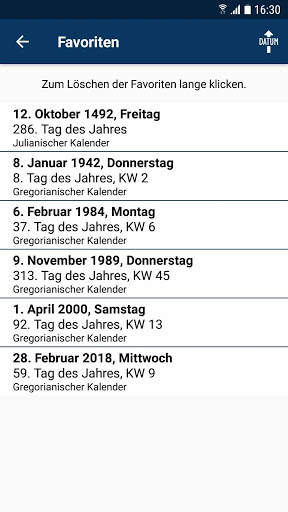 Wochentag-Rechner screenshot 4