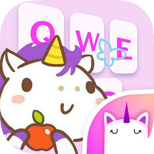 Cute Unicorn Emoji & GIF Keyboard Theme 1.1