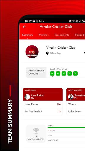 Cricket Scoring App by Vtrakit screenshot 6