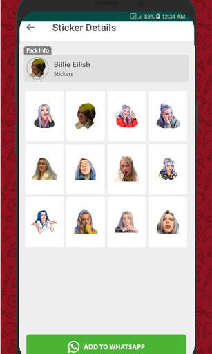 Celebrity Stickers for WhatsApp - WAStickerApps screenshot 5