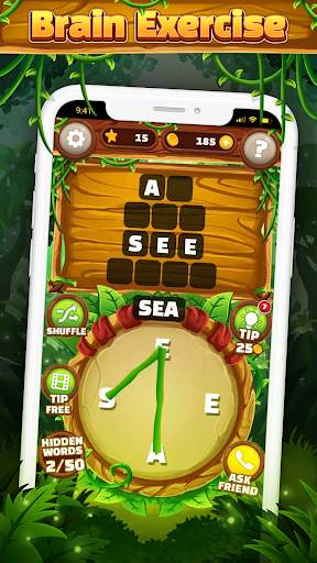 Word Jungle: Word Games Puzzle скриншот 2