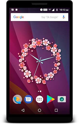 Sakura Clock Live Wallpaper screenshot 5