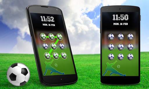 Football Pattern Lock Screen screenshot 2