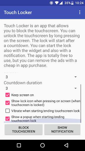 Touch Locker - touch lock app screenshot 3