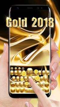 Gold 2018 Keyboard Theme screenshot 1