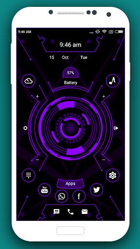 Futuristic Launcher 3 -AppLock screenshot 4