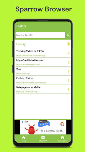 Sparrow Browser and Video Downloader screenshot 5