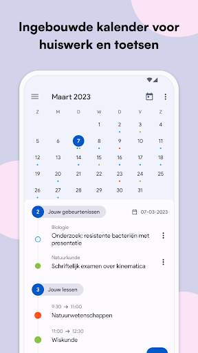 Schoolagenda: Schema, Huiswerk screenshot 5