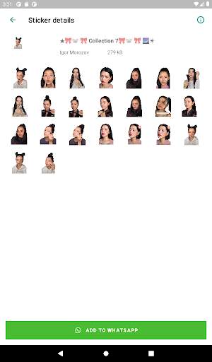 Bella Poarch from TikTok WhatsAspp Stickers screenshot 6