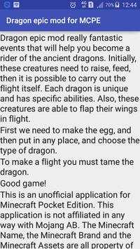 Dragon epic mod for MCPE screenshot 1
